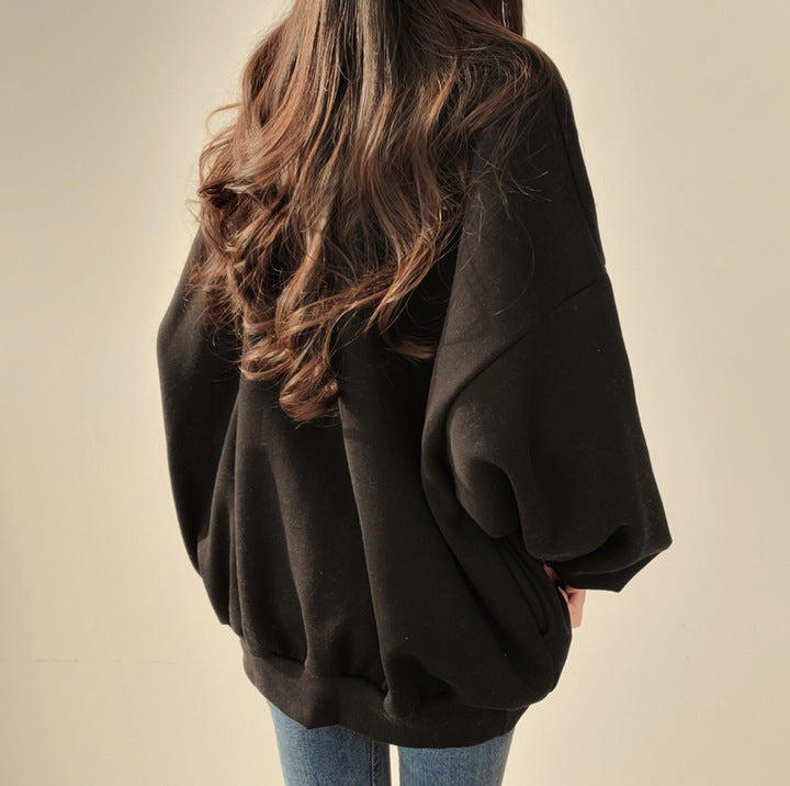 Women's Cozy Retro Loose Knit Sweater Coat