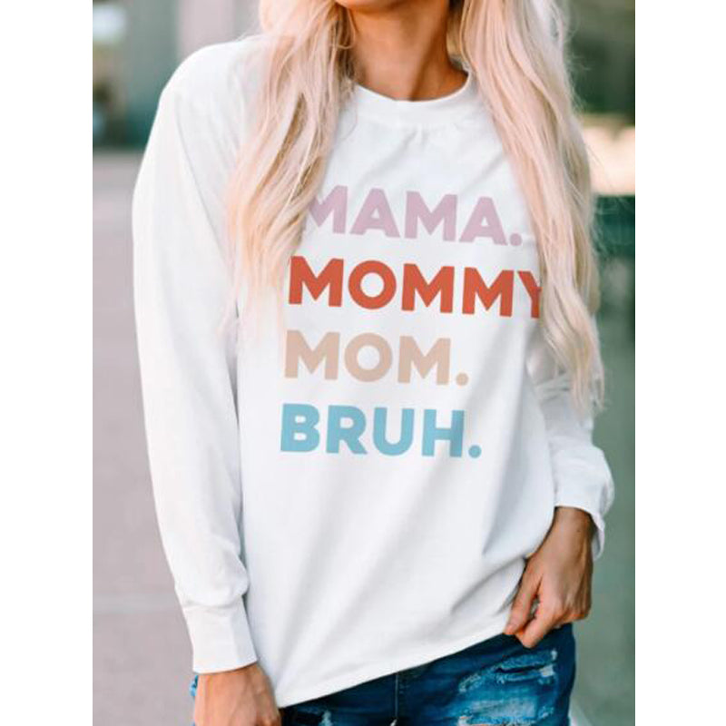 Korean Style Loose Casual Crewneck Sweatshirt