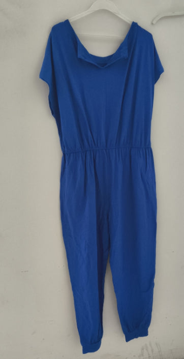Chic Slant Shoulder Pocket Women's Jumpsuit