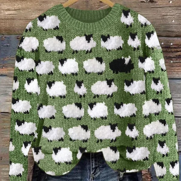 Festive Christmas Deer Couples Matching Sweater
