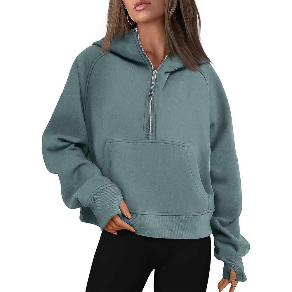 Cozy Fleece-Lined Zip-Up Winter Hoodie