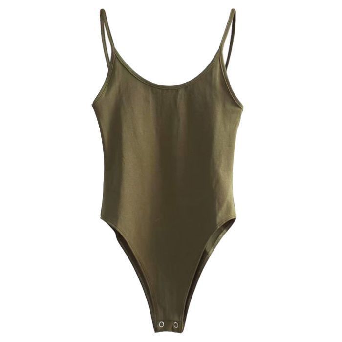 Women's Slim-Fit One-Piece Vest Romper