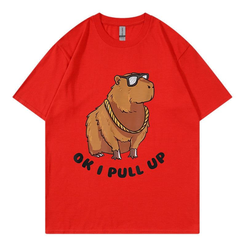 Men's Hip Hop Graphic Tee Loose Streetwear T-Shirt