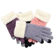 Warm Women's Knitted Gloves
