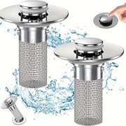 Set of 4 Washbasin Drain Plugs with Anti-insect and Anti-odor Features