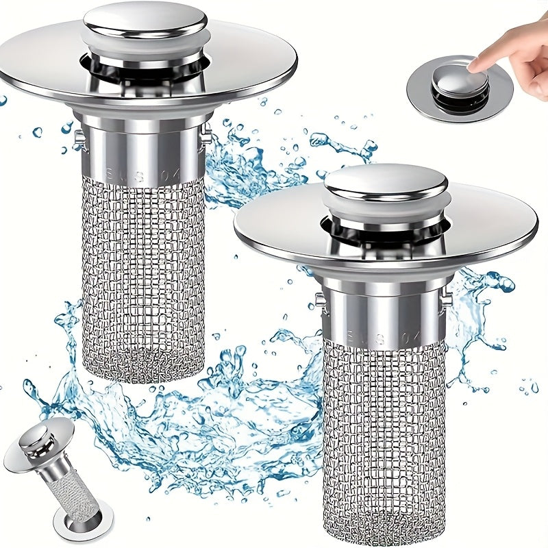 Set of 4 Washbasin Drain Plugs with Anti-insect and Anti-odor Features