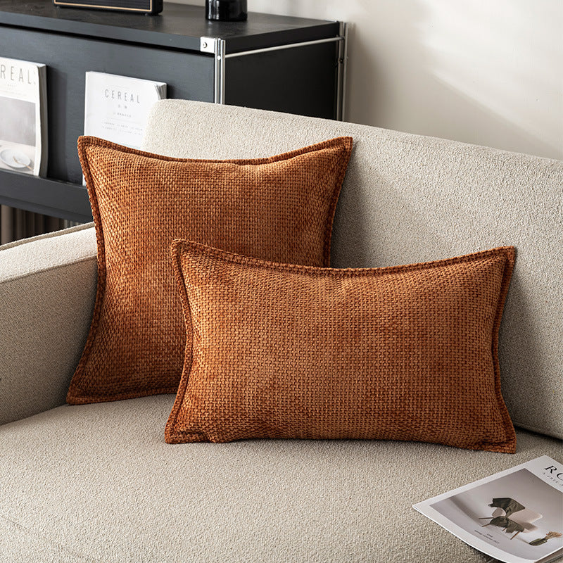 Plaid Sofa Throw Pillow - Striped Cushion Cover for Cozy Living Room