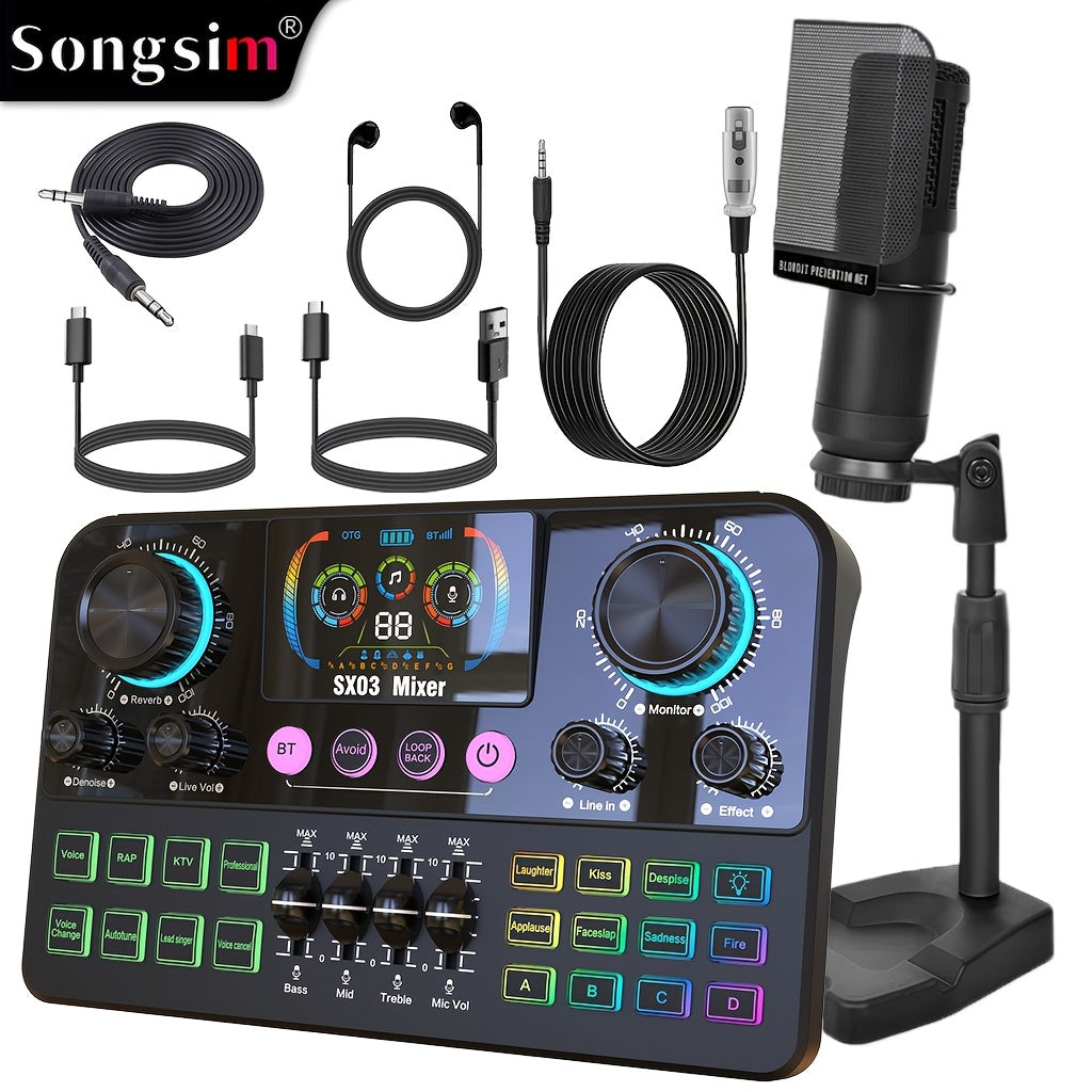 High-End Digital Sound Card for Live Streaming and Recording