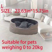 Luxurious Dog Bed - Plush Bite-resistant & Kennel, All-season Orthopedic-like Support, Machine Washable Pet Bed With Easy-clean Surface, No Assembly Needed - For Large, Medium, Small, Extra-small