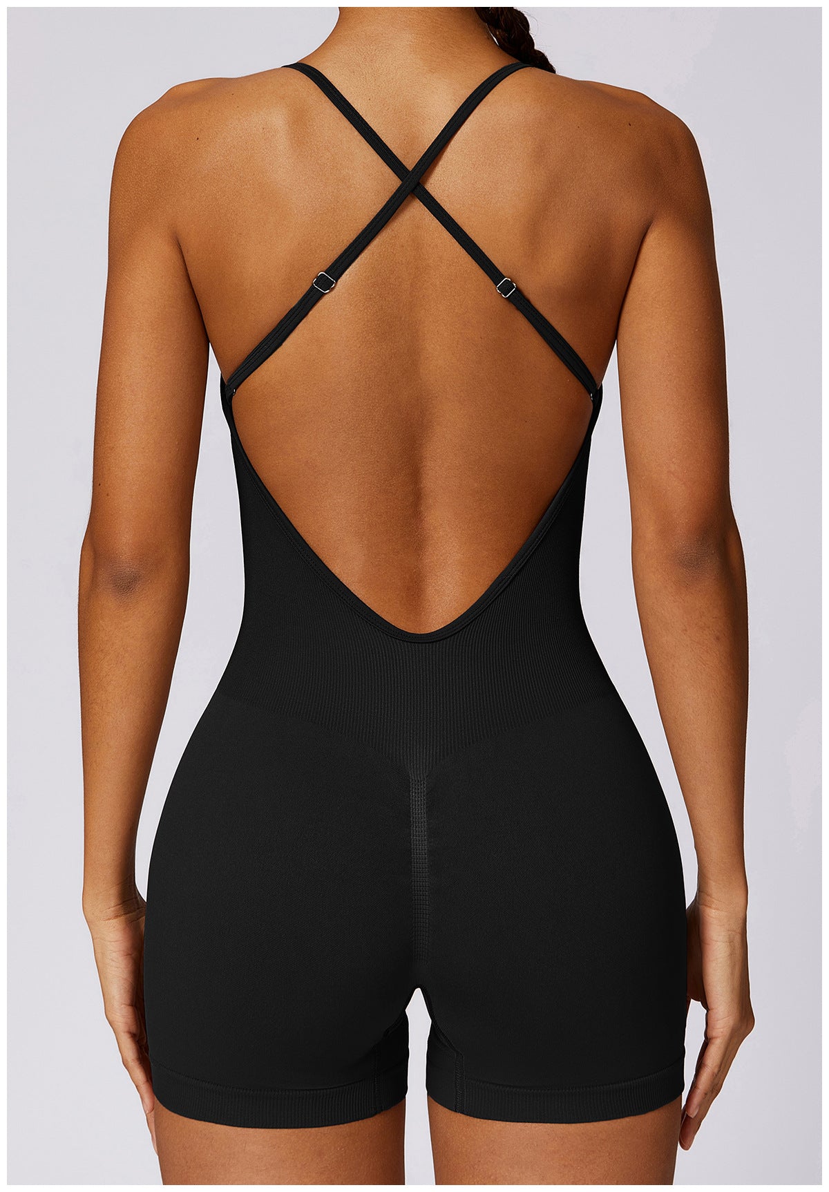 Seamless Hollow-Out Yoga Jumpsuit for Women
