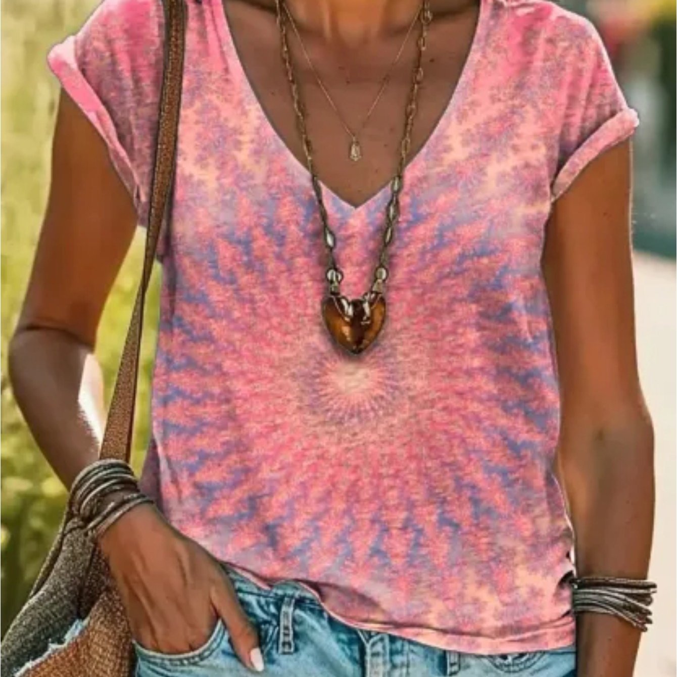 Elegant V-Neck Short-Sleeve Blouses for Women