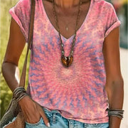Elegant V-Neck Short-Sleeve Blouses for Women