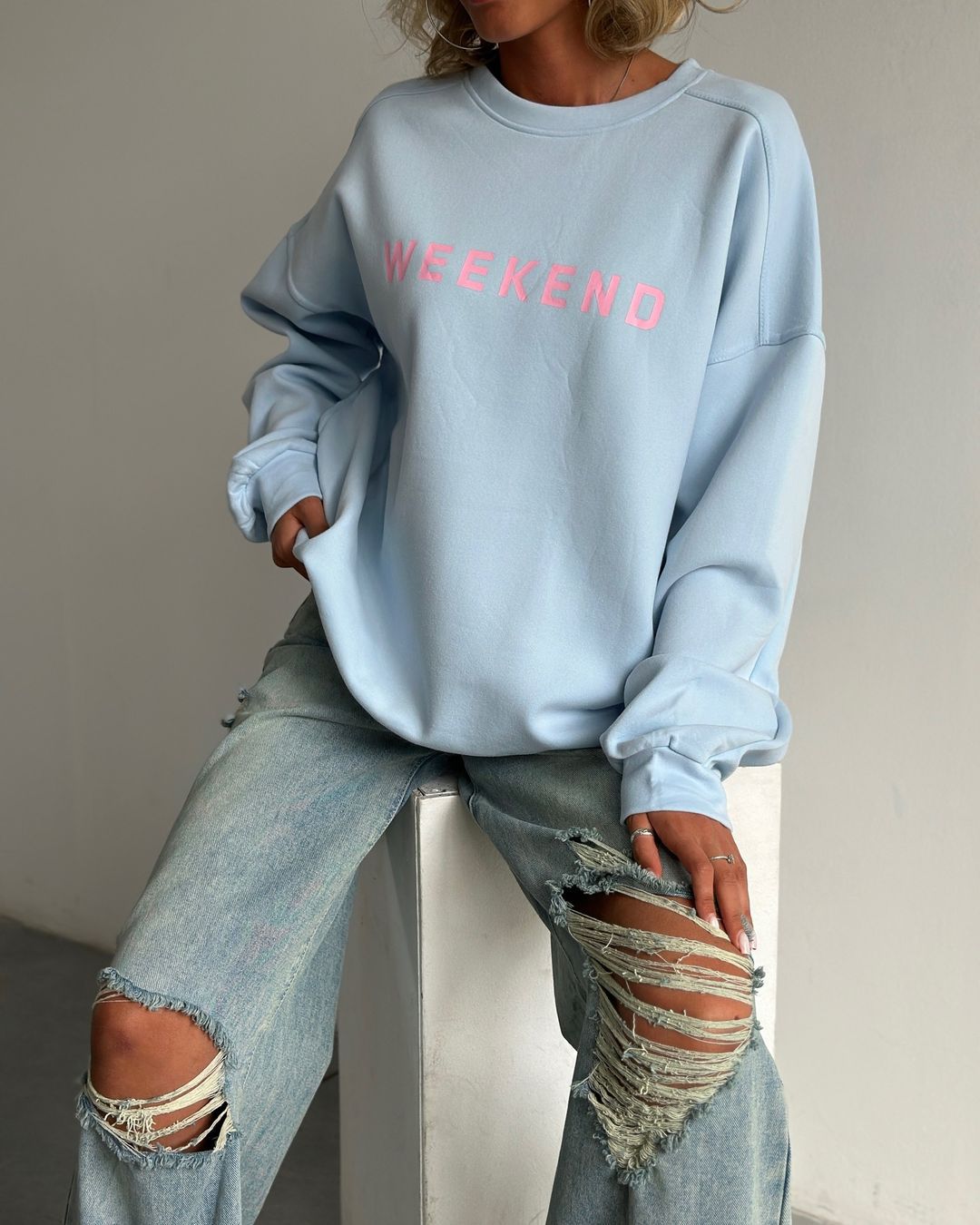 Cozy Women's Printed Long Sleeve Thick Pullover Sweatshirt