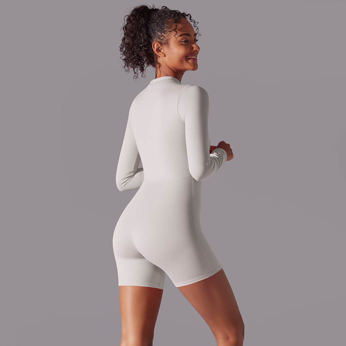 Long Sleeve Fitness Jumpsuit for Dance & Sports