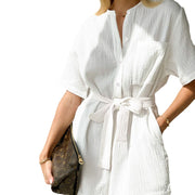 Minimalist High-Waisted Wide-Leg Jumpsuit