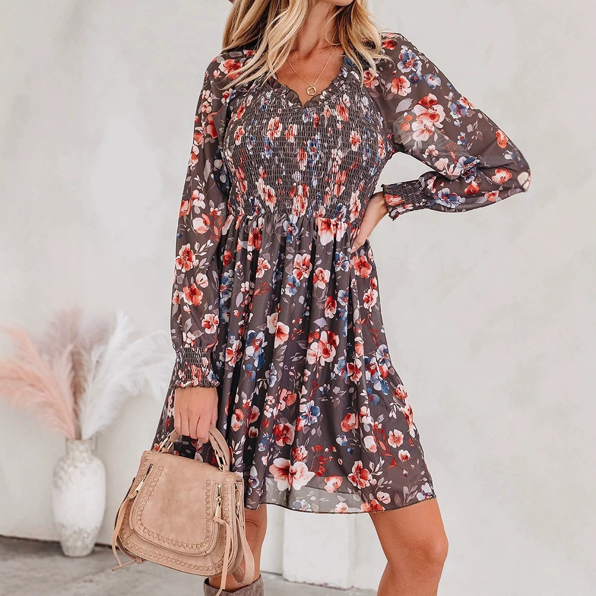 Chic Floral High-Waist Skirt for Women