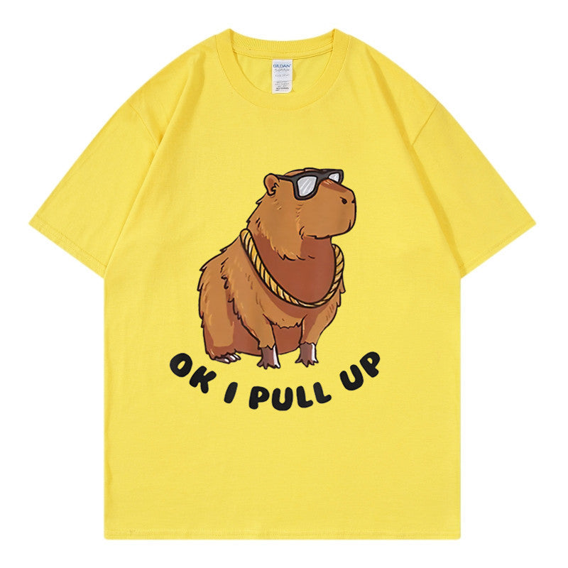 Men's Hip Hop Graphic Tee Loose Streetwear T-Shirt