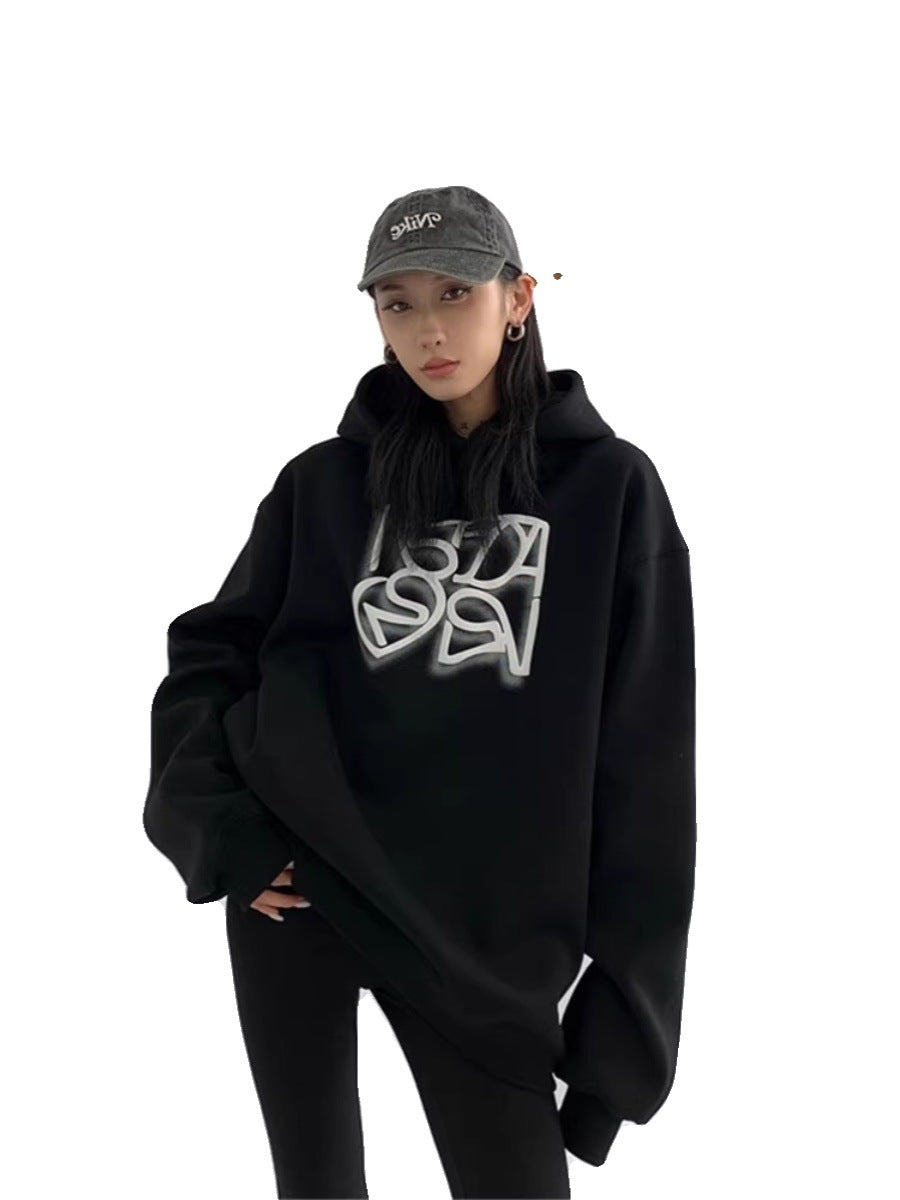 Women's Pure Cotton Heavyweight Hooded Sweatshirt