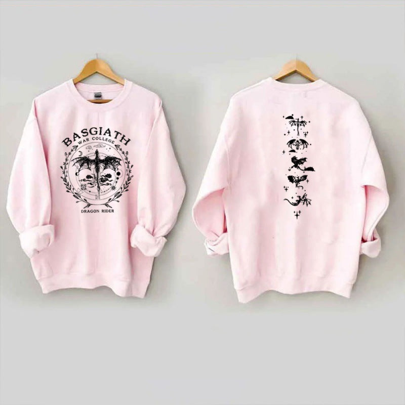 Gold Dragon Fourth Wing Fantasy Bookish Sweatshirt