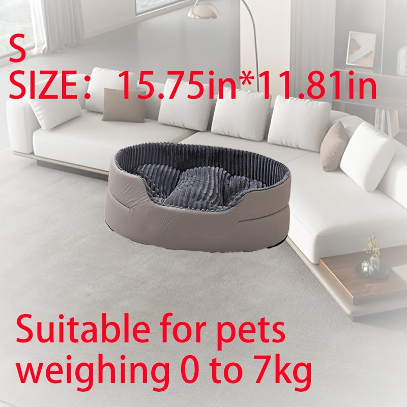 Luxurious Dog Bed - Plush Bite-resistant & Kennel, All-season Orthopedic-like Support, Machine Washable Pet Bed With Easy-clean Surface, No Assembly Needed - For Large, Medium, Small, Extra-small