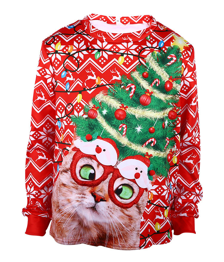 Men's Cute Animal Knit Pullover Sweatshirt
