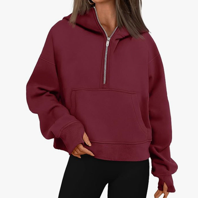 Cozy Oversized Zip-Up Hoodie for Fall & Winter
