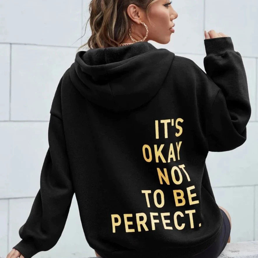 Women's Letter Print Casual Long Sleeve Sweatshirt