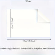 Self-Adhesive Whiteboard Wall Sticker - No Tools Needed, Easy to Install, Durable Plastic Message Board for Home & Office Decor, Perfect for Painting, Teaching, and Displaying Notes, Whiteboard for…