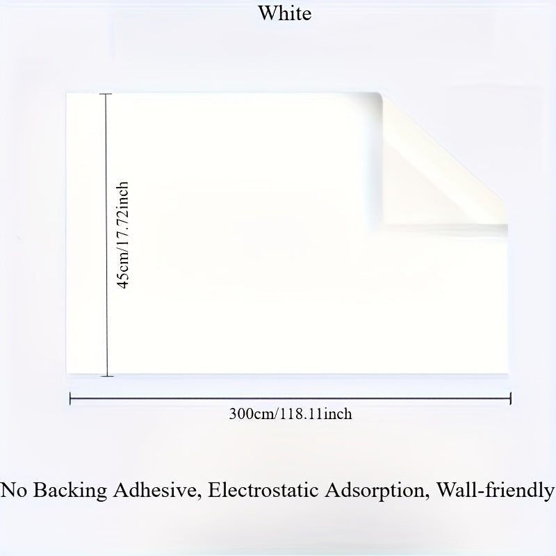 Self-Adhesive Whiteboard Wall Sticker - No Tools Needed, Easy to Install, Durable Plastic Message Board for Home & Office Decor, Perfect for Painting, Teaching, and Displaying Notes, Whiteboard for…