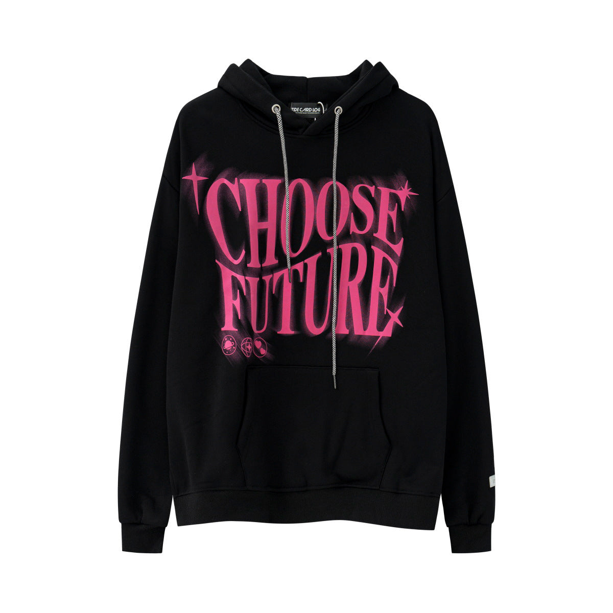 Trendy Foaming Letter Couple Hoodie for Streetwear Style