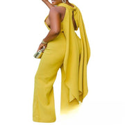 Ribbed Knit Sleeveless Slim Fit Women's Jumpsuit