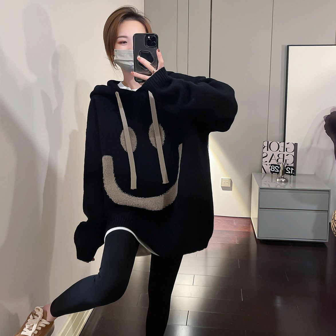 Hooded Plus-size Thickened Sweater Knitwear