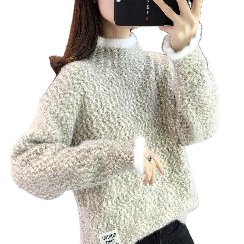 Womens Thick Turtleneck Knit Sweater Suitable for Both Layering and Wearing As Outerwear