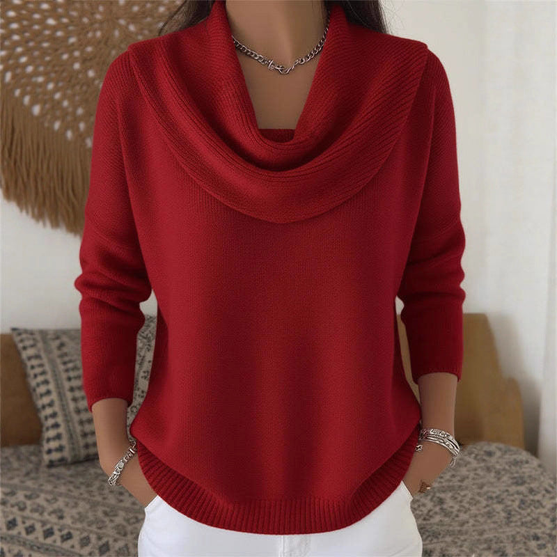 Autumn and Winter New Solid Color Long-sleeved Sweater