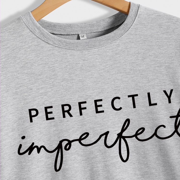 PERFECTLY Imperfect Women's Round Neck Long Sleeve Sweater