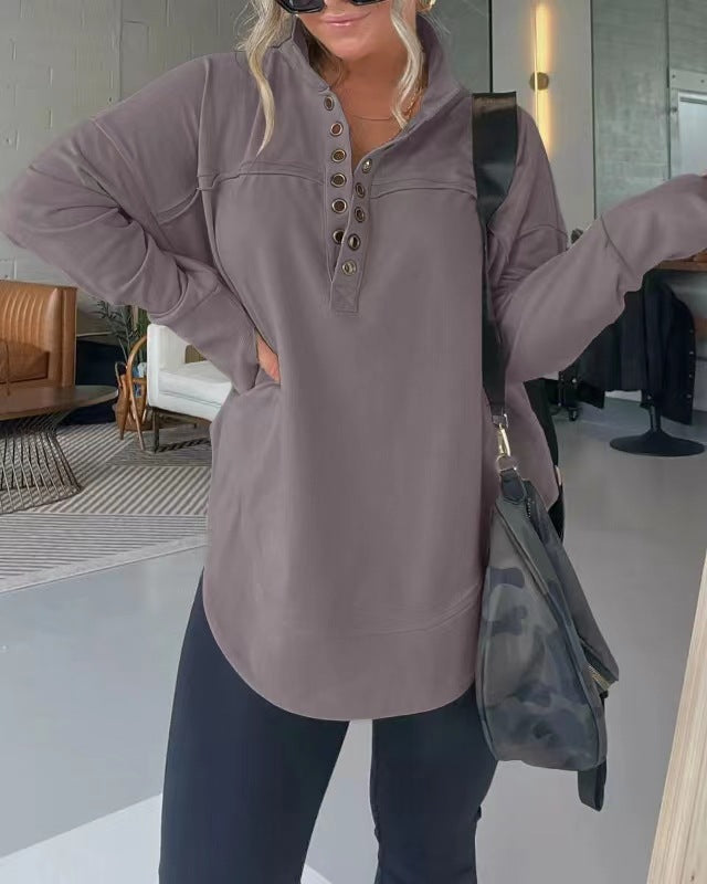 Women's Fashion Long Sleeve Thickened Sweater