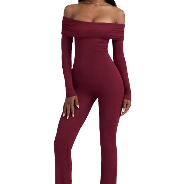 Pullover Long Sleeve Belly Waist Shaping And Hip Lift Straight Pants
