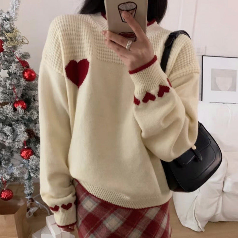 Younger Fashion Elegant Loose Slimming All-match Sweater
