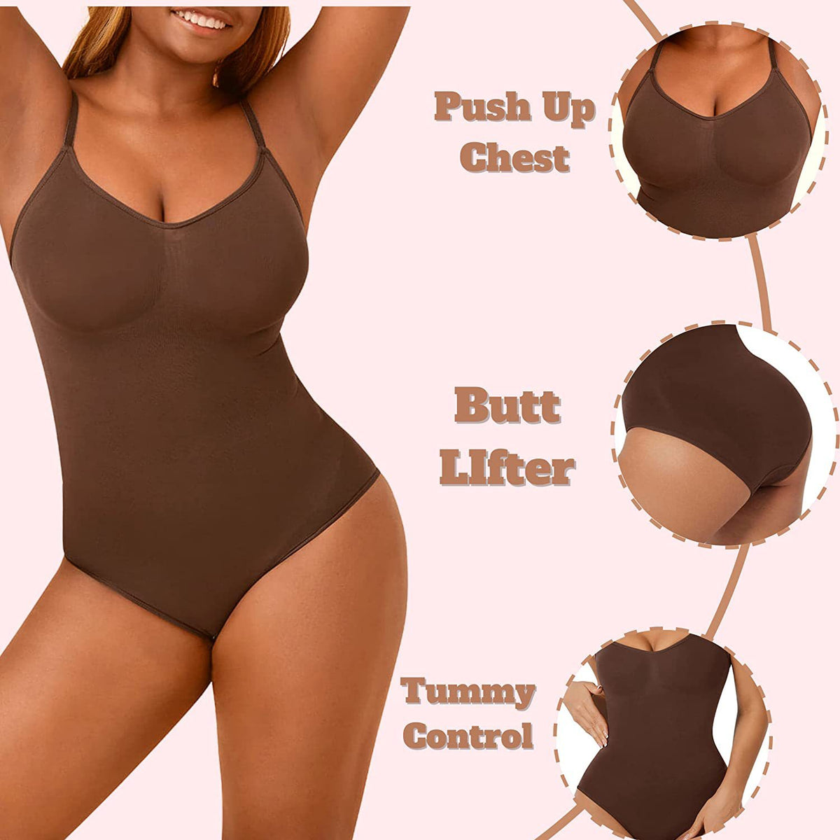 Seamless High-Waist Shaper Panties & Hip Lifter