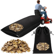 Heavy‑Duty Double‑Stitched Waterproof Leaf Bag with Tarp, Side Zipper and Mesh for Lawn Tractors