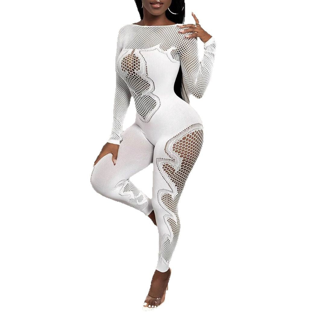 Women's Slim-Fit One-Piece Knit Jumpsuit