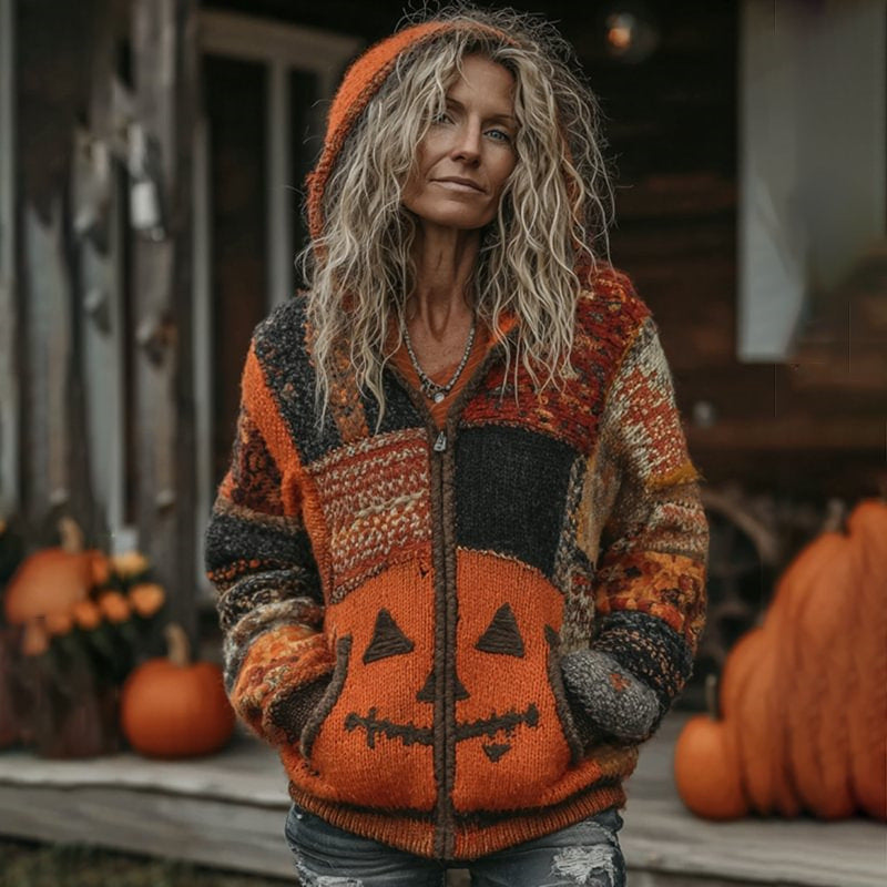 European and American Style Halloween Knitted Sweater