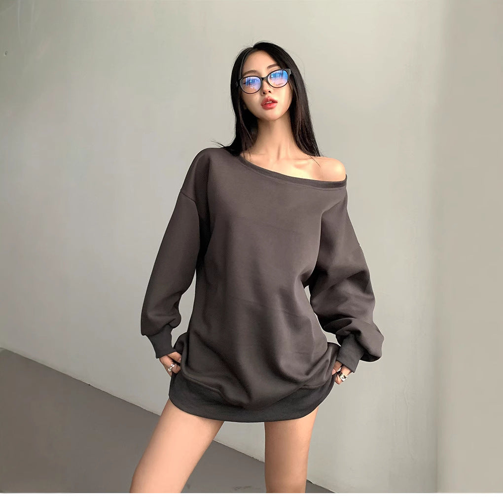 Chic Off-Shoulder Casual Loose Autumn & Winter Sweater