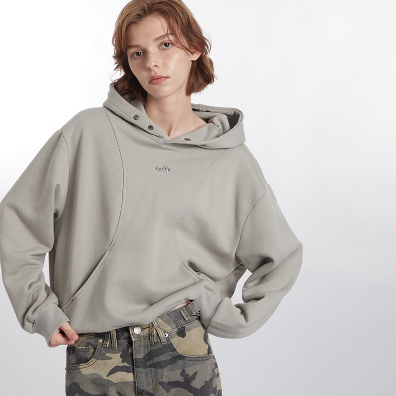 Women's Casual Loose Hooded Cardigan Sweater