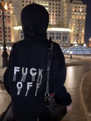 Rhinestone Tassel Oversized Hoodie Streetwear Jacket