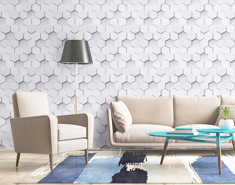 Peel and Stick Geometric Pattern Wallpaper