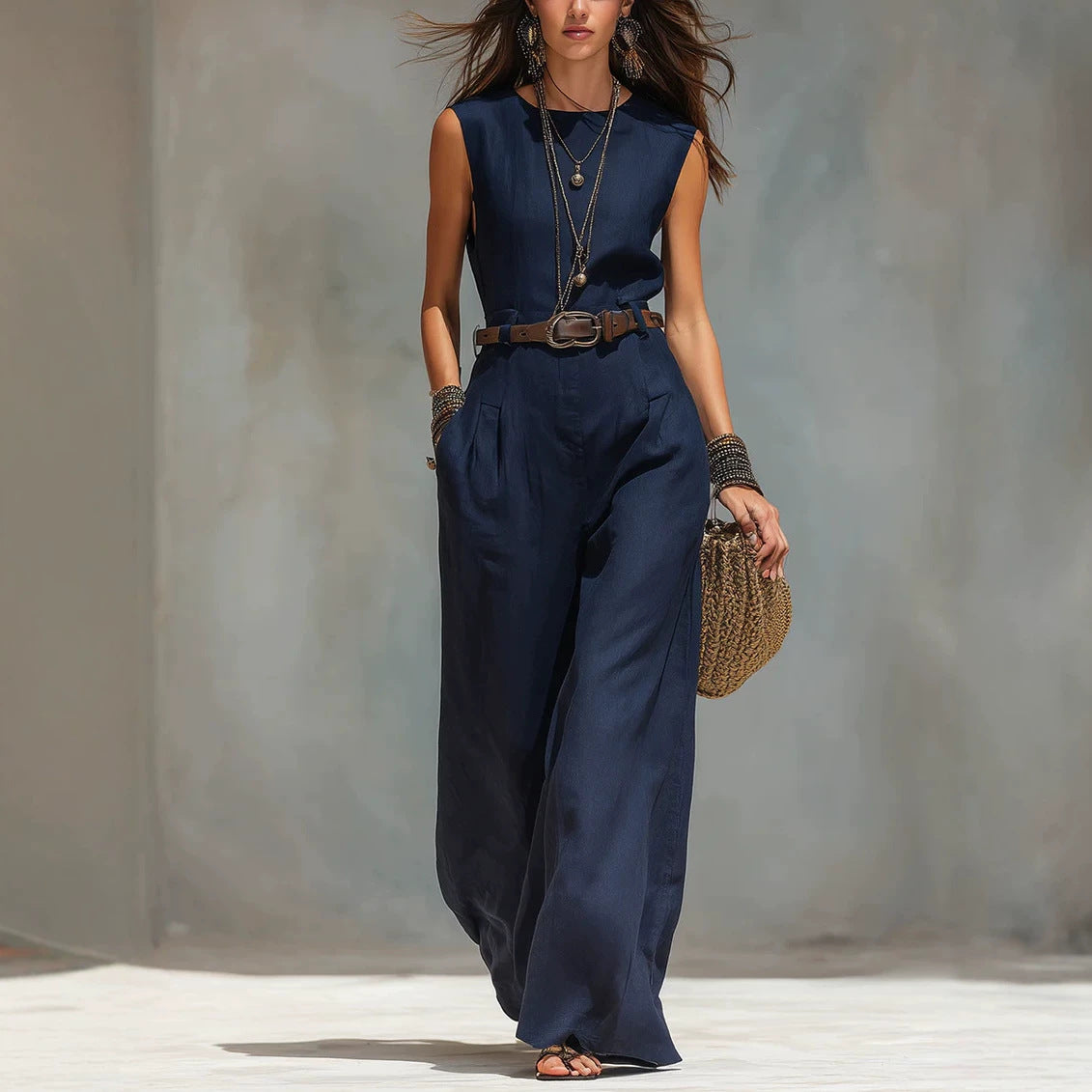 Summer Sleeveless Off-shoulder Professional Chic Womens