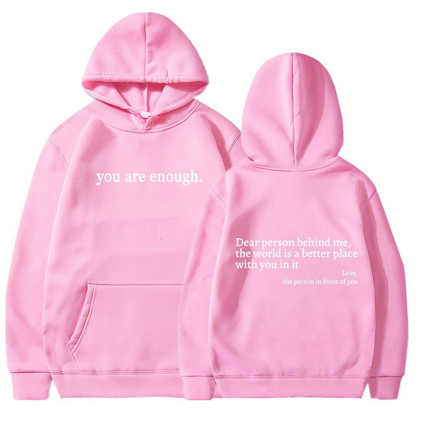 Women's Cozy Brushed Letter Hoodie