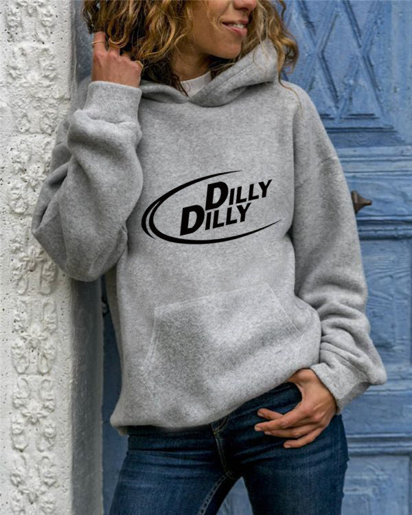 Animal Print Hooded Sweatshirt - Cozy Long Sleeve Pullover