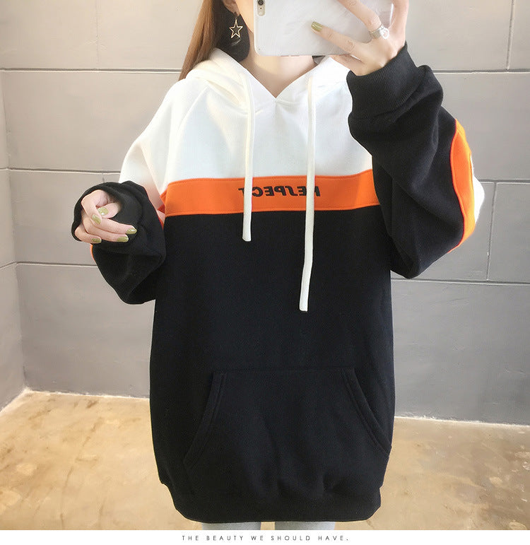 Women's Loose Hooded Sweatshirt Thick Lazy Style Coat